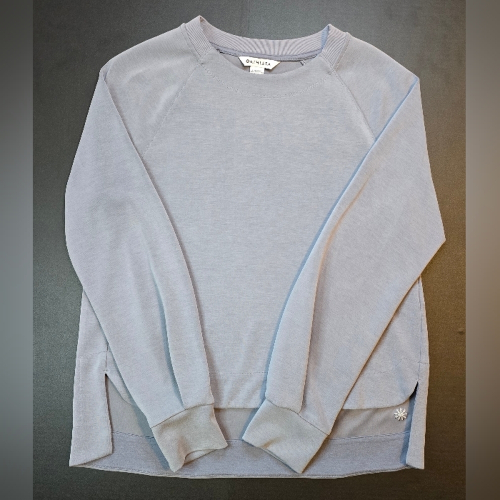 Athleta Light Blue Crewneck Sweater